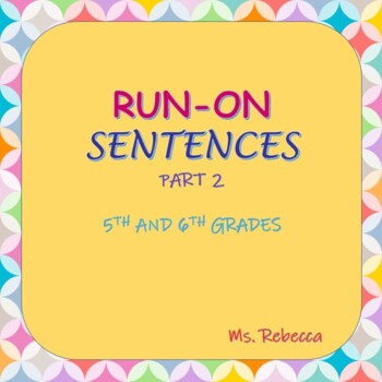 Preview of RUN-ON SENTENCES 2