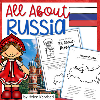 Preview of RUSSIA Country Study with Map, Booklet and Activities
