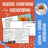 RUSSIA GEOGRAPHY AND OVERVIEW SLIDES + NOTES