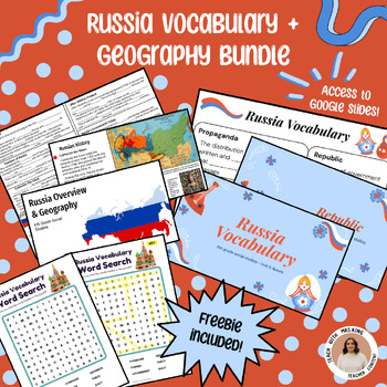 Preview of RUSSIA VOCABULARY + GEOGRAPHY BUNDLE