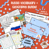 RUSSIA VOCABULARY + GEOGRAPHY BUNDLE