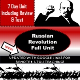 RUSSIAN REVOLUTION UNIT - 7 DAYS INCLUDING REVIEW & TEST P