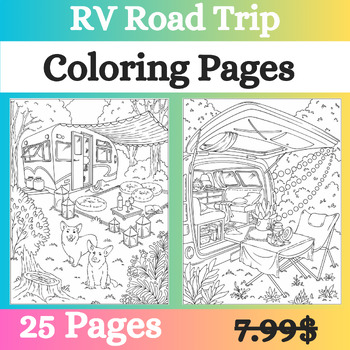 rv road trip coloring book