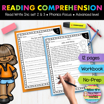 Preview of RWI Reading Comprehension Book for Set 2 and Set 3 phonics sounds