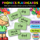 RWI Set 1 Green Word Flashcards for Phonics Mastery: Pract