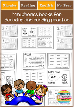 Preview of RWI set 2 Phonics Mini Books - Science of Reading Aligned