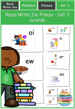 Preview of RWI set 3 phonics sounds posters/friezes for classroom display