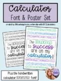 RY Fonts - RY TI Calculator Font and Poster - FREEBIE!