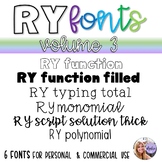 RY Fonts - Volume 3