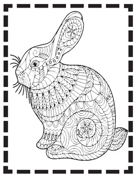 Preview of Rabbit Coloring Pages