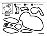 Rabbit Cut and Paste Fine Motor Activity: Fun Scissor Skil