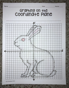 Preview of Rabbit Emoji - Graphing on the Coordinate Plane Mystery Picture