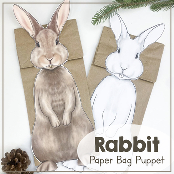 Easter Theme Unit - Bunny Paper Bag Puppet