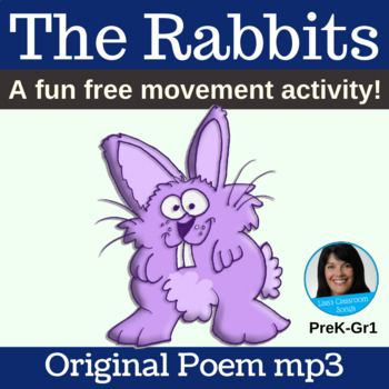 Preview of Rabbit Poem | Good for Easter of ANY TIME of Year | Original Poem mp3 Only