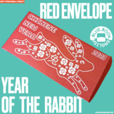 Rabbit Red Envelope Craft, Chinese Zodiac, Chinese New Yea