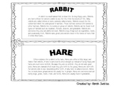 Rabbit Vs. Hare Compare and Contrast Activity ( Great for Easter)