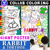 Rabbit and Tortoise Collaborative Coloring Giant Poster Cl