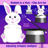 Magic Rabbit in a Hat Clip Art