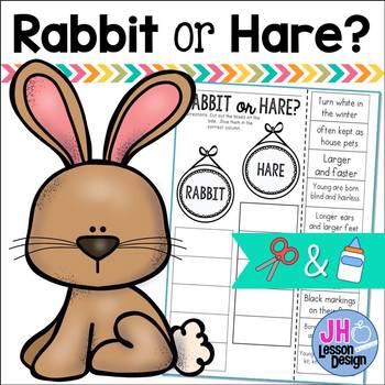 Preview of Rabbit or Hare? Cut and Paste Sorting Activity