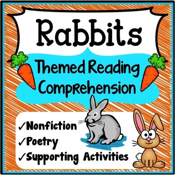 Preview of Rabbits 3rd Grade Reading Passages with Comprehension Questions Activities