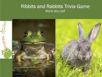 Preview of Rabbits and Ribbits Trivia