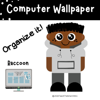 Preview of Raccoon Computer Wallpaper