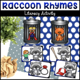 Raccoon Rhymes Literacy Activity for Rhyming Words