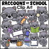 Raccoons At School Clip Art Images Color Black White