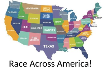 Preview of Race Across America 4th Grade Review