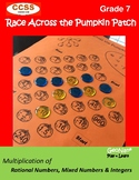 Race Across the Pumpkin Patch:  Multiply Rationals, Mixed 