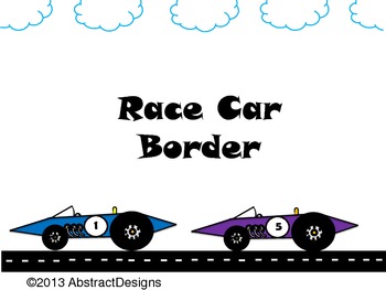 race car border clipart