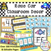 Race Car Theme Classroom Decor Bundle