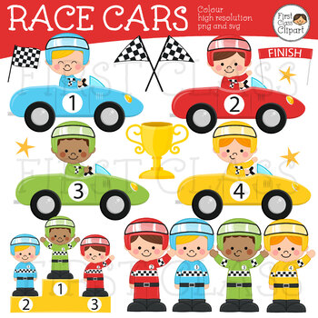 Preview of Race Car Clip Art
