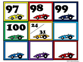 Race Car Numbers by AbstractDesigns | TPT