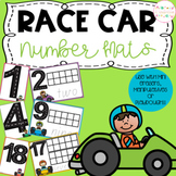 Race Car Playdough Number Mats