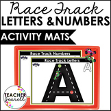 Race Car Track Fine Motor Activity Mats Alphabet Letters a