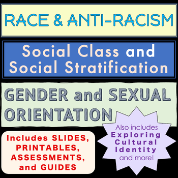 Preview of Race, Class and Gender Units: Slides, Activities, Handouts - High School Lessons
