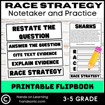 Preview of Race Strategy Flipbook Notetaker and Practice