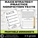 Race Strategy Practice Worksheets Nonfiction