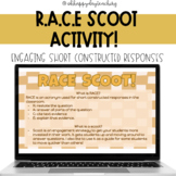 Race Writing Prompts. Race strategy activity. Literacy Game