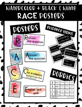 Preview of Race Writing Strategy Posters