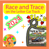 Race and Trace on the Letter Car Track - Fun Handwriting A