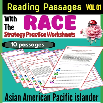Preview of Race strategy practice Worksheets Asian American Pacific islander heritage month