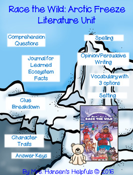 Preview of Race the Wild: Arctic Freeze Literature Unit