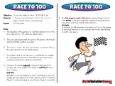 Race to 100 - 1st Grade Math Game [CCSS 1.NBT.C.4]