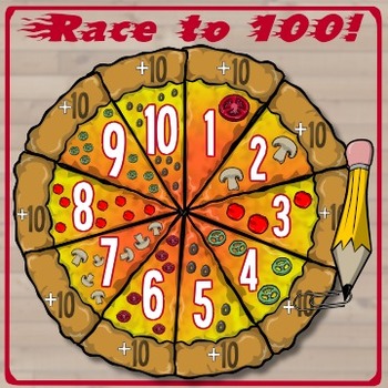 Preview of Race to 100! -- A Pizza-Eating Addition Game