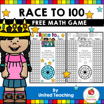 Preview of Race to 100 Free 100th Day Counting Game