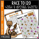 Math Center FREEBIE: Race to 120 With a Desert Twist!
