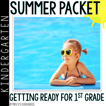 Preview of Kindergarten Summer Packet: Kindergarteners Entering 1st: Distance Learning