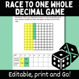 Race to One Whole: A Decimal Game 4.NF.5, 4.NF.6, 4.NF.7